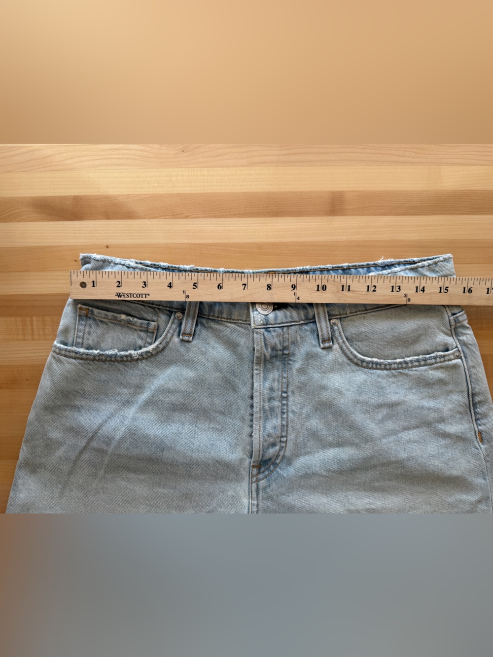 Hudson Jeans Light Blue Denim Jean Shorts - Picture 9 of 11